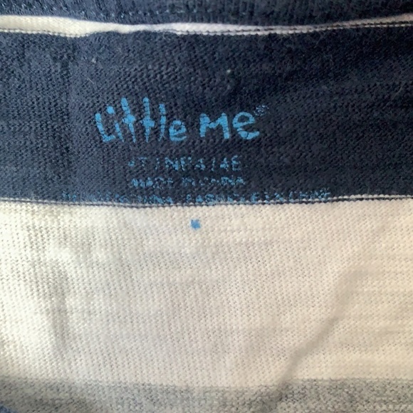 𝅺3/$15 🍪 Little Me Striped Long Sleeved Shirt - Picture 3 of 3